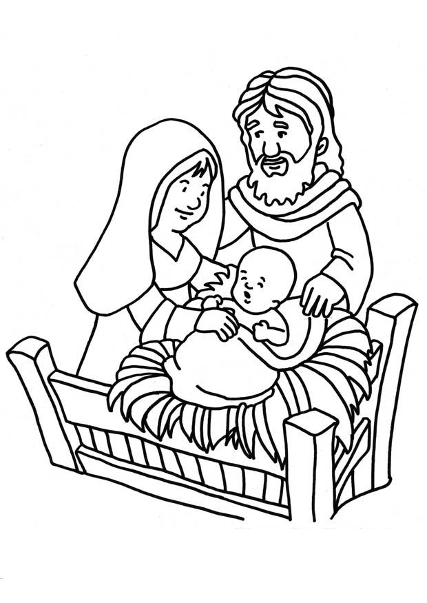 naissance de jA©sus Coloriage naissance de jA©sus