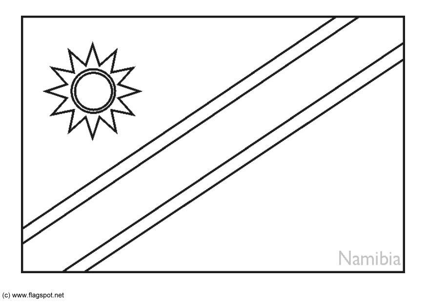 namibie Coloriage namibie