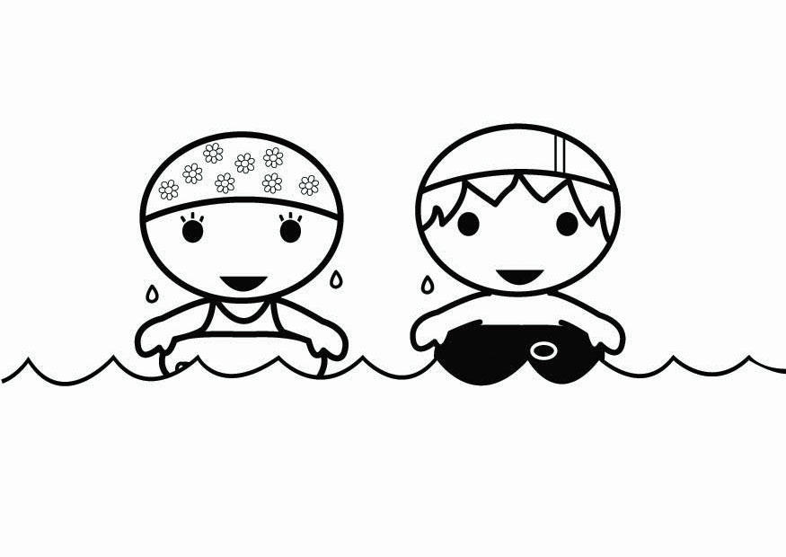 natation Coloriage natation