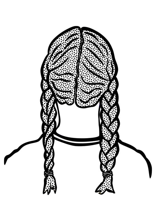 nattes Coloriage nattes