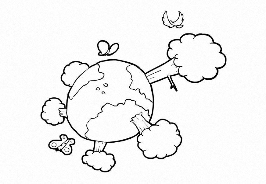 nature - climat - la terre Coloriage nature - climat - la terre