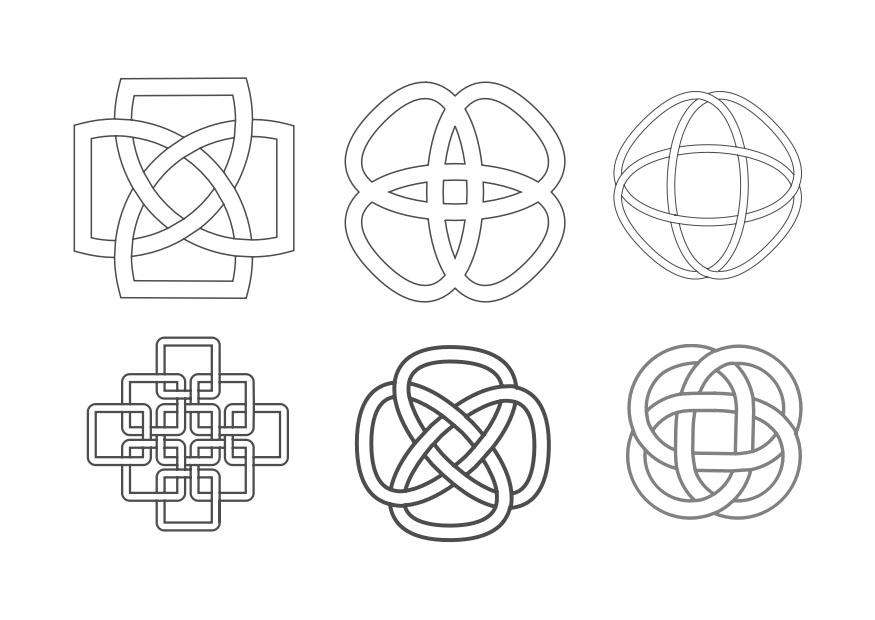 noeuds Coloriage noeuds