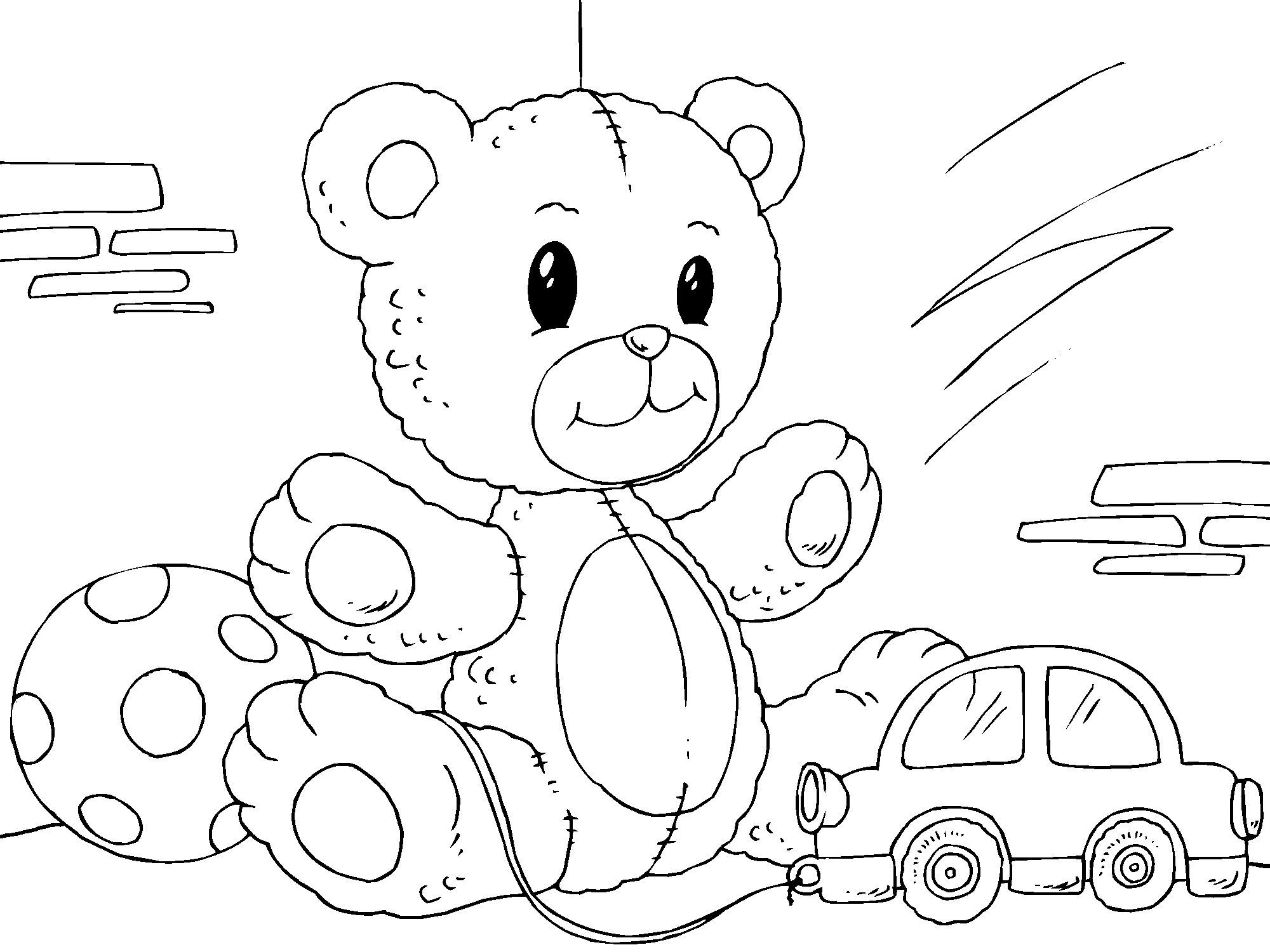 nounours Coloriage nounours