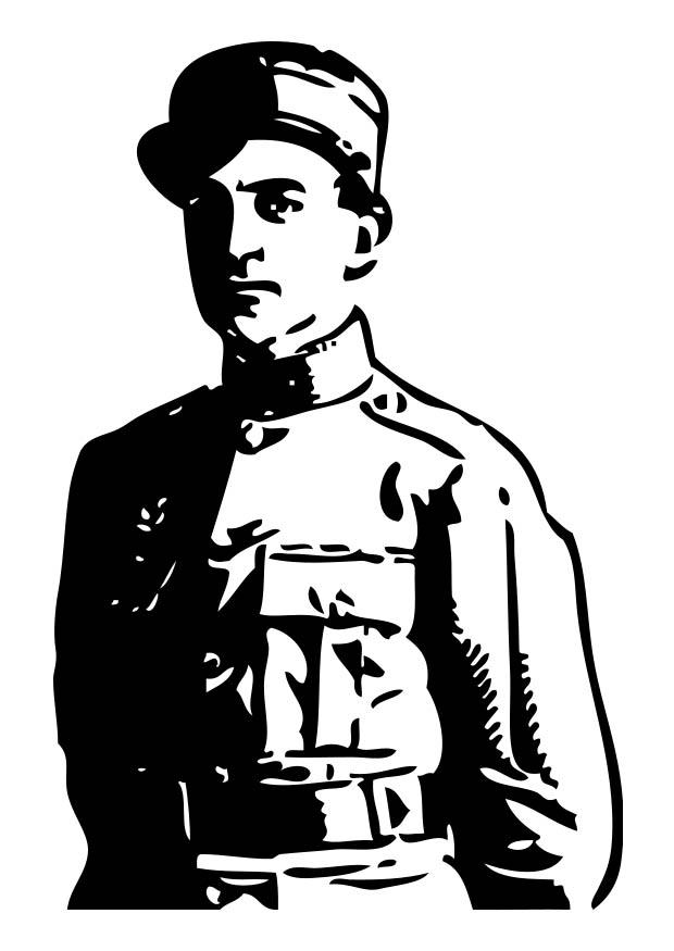 officier gm1 Coloriage officier gm1