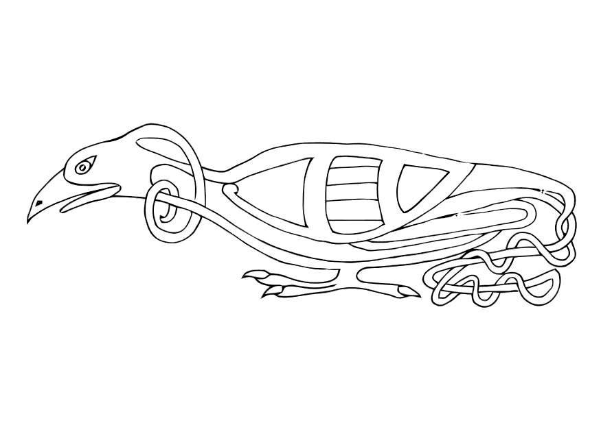 oiseau celtique Coloriage oiseau celtique
