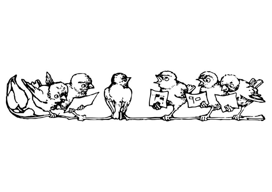 oiseaux chanteurs Coloriage oiseaux chanteurs
