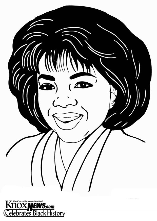 oprah winfrey Coloriage oprah winfrey