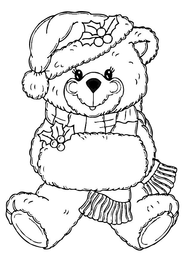 Coloriage ours de noA«l