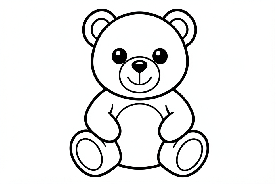 ours en peluche Coloriage ours en peluche