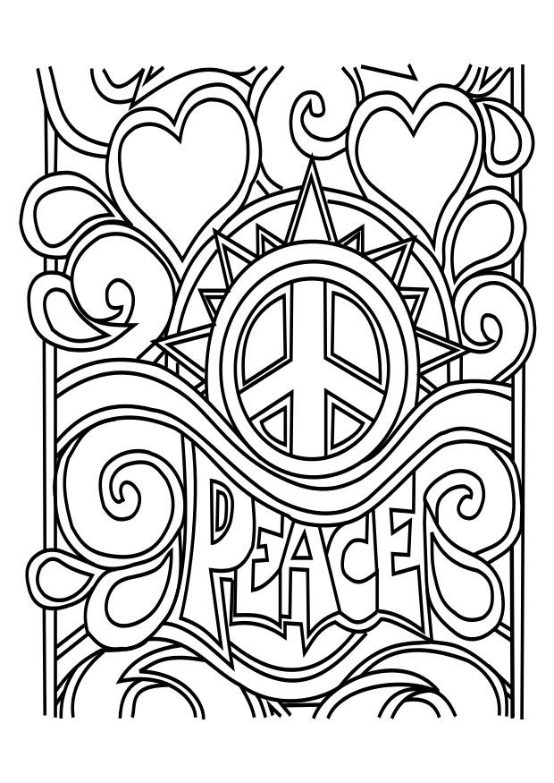 paix Coloriage paix