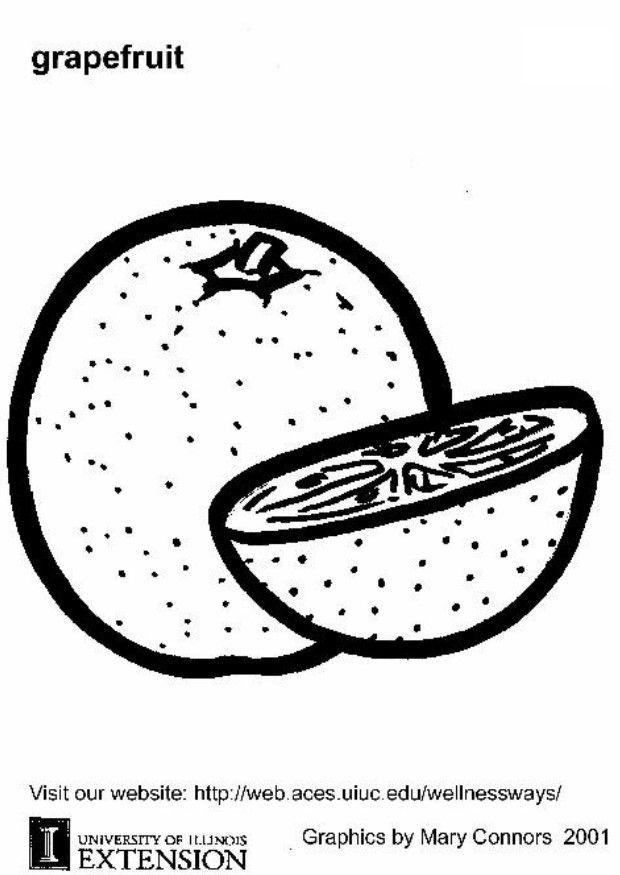 pamplemousse Coloriage pamplemousse