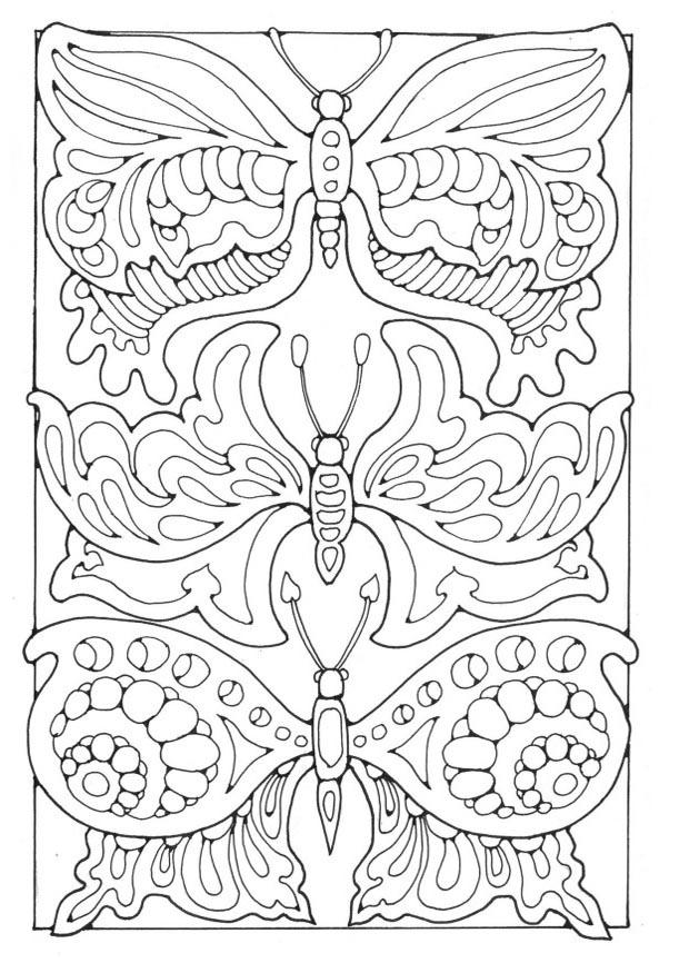 papillons Coloriage papillons