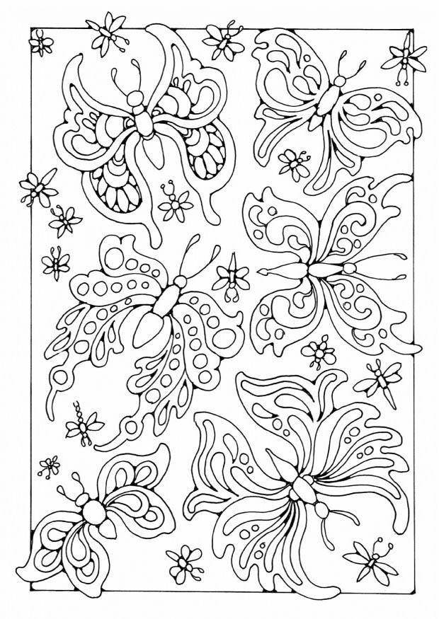 papillons Coloriage papillons