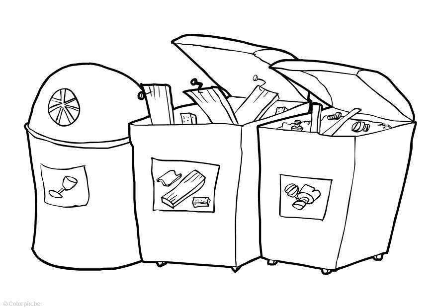 parc de containers Coloriage parc de containers