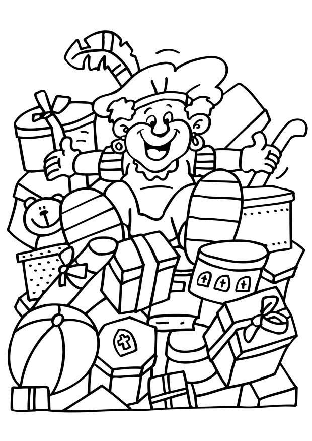 pA¨re fouettard Coloriage pA¨re fouettard