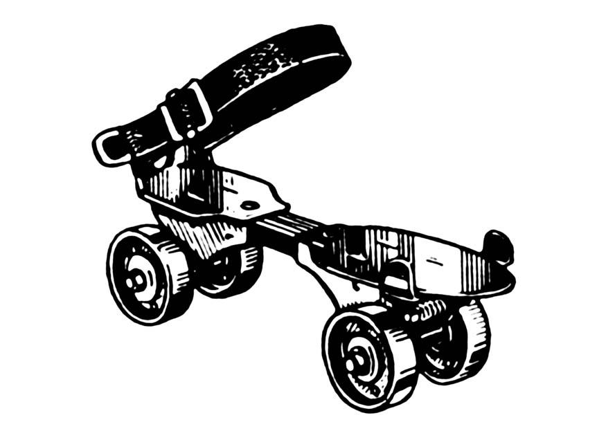patin A roulettes Coloriage patin A roulettes