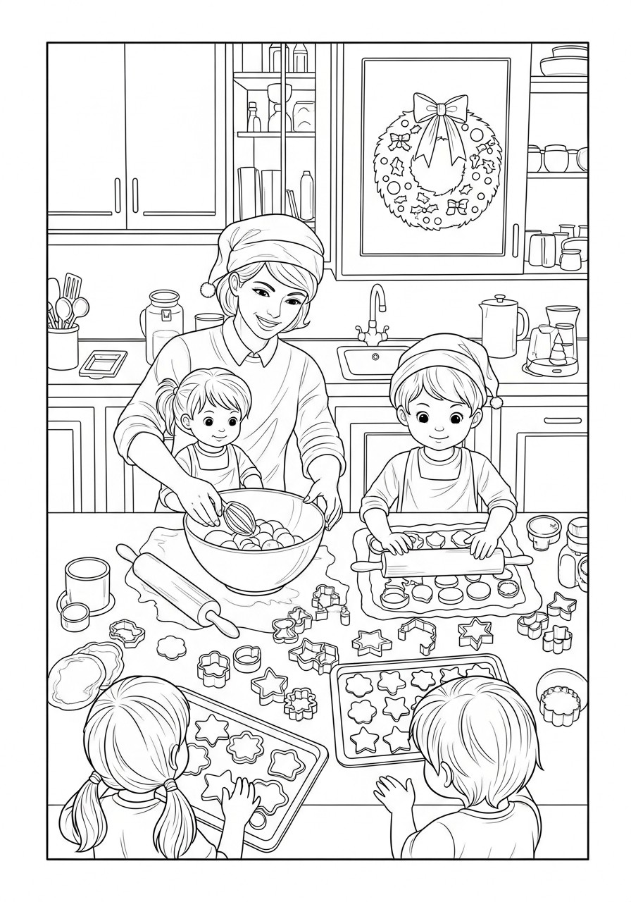 pA¢tisserie A noA«l Coloriage pA¢tisserie A noA«l