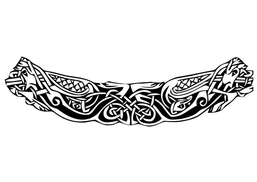 patron celtique Coloriage patron celtique