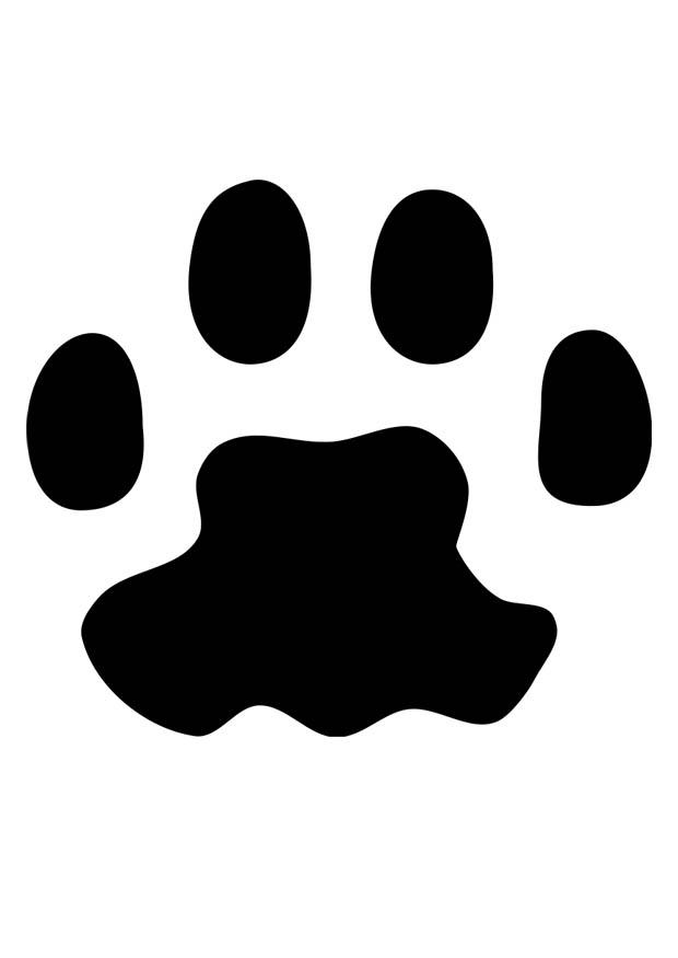 patte de chat Coloriage patte de chat