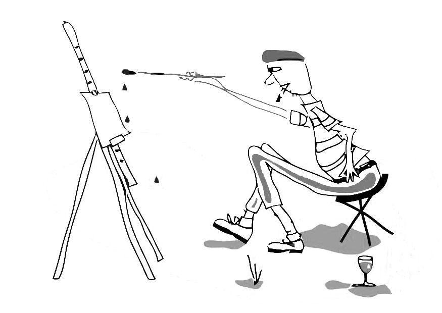 peintre Coloriage peintre