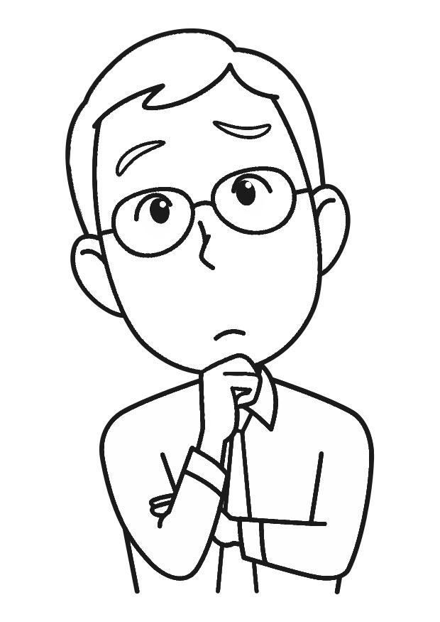 penser Coloriage penser