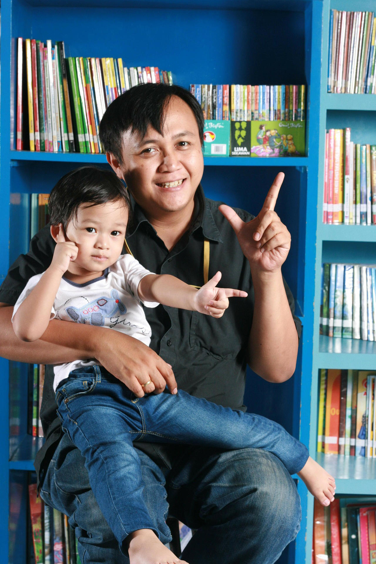 Photo pA¨re avec enfant