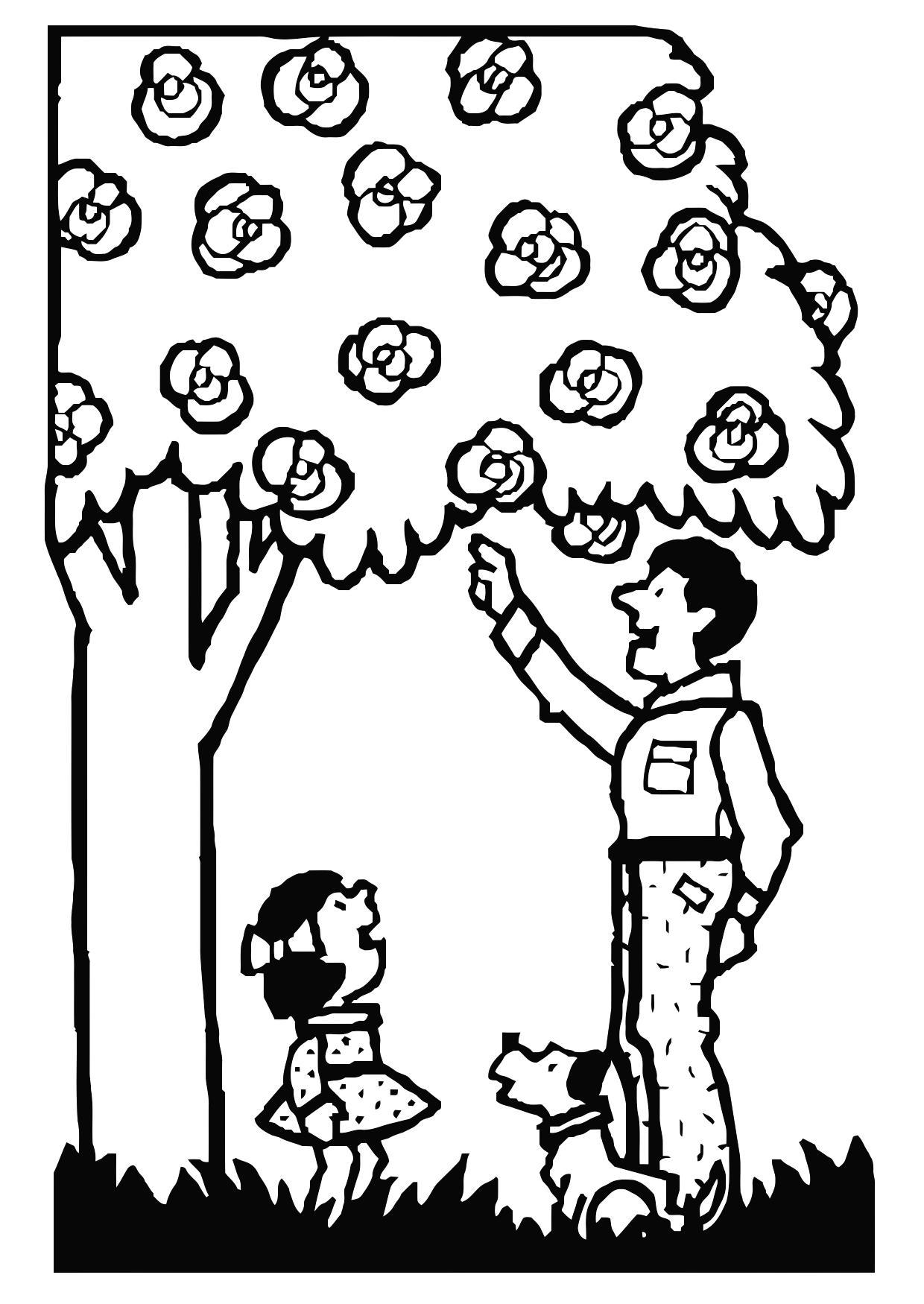pA¨re et fille Coloriage pA¨re et fille