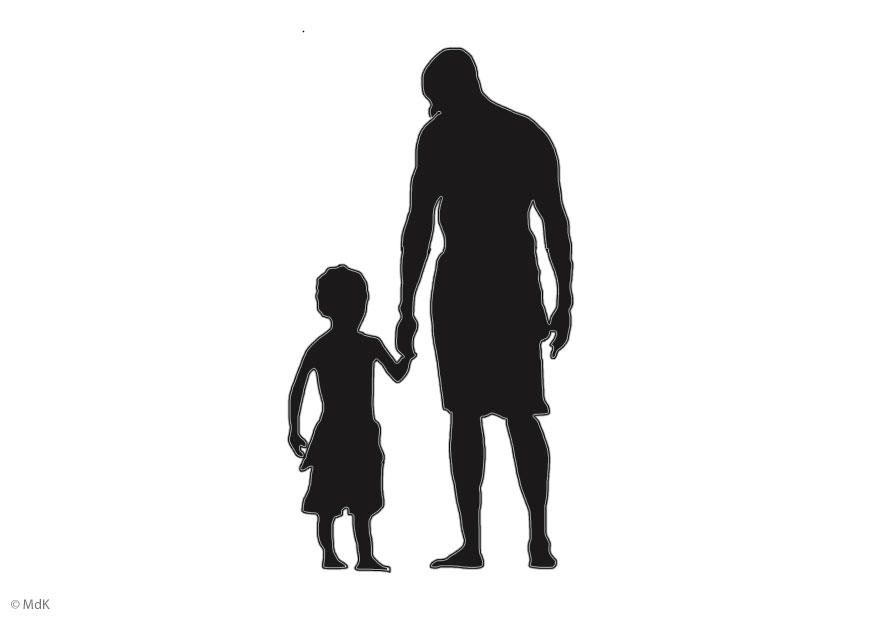 pA¨re et fils Coloriage pA¨re et fils