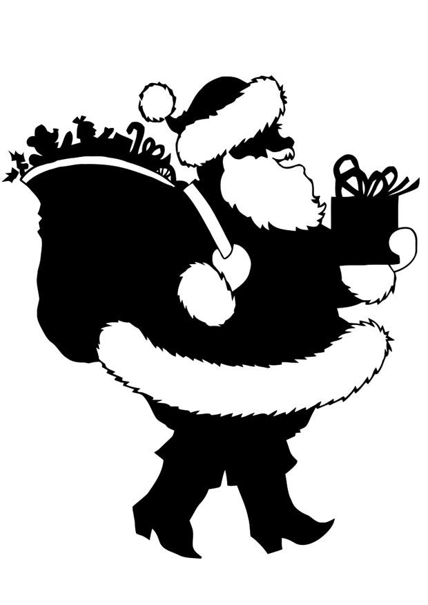 pA¨re noA«l avec cadeaux Coloriage pA¨re noA«l avec cadeaux