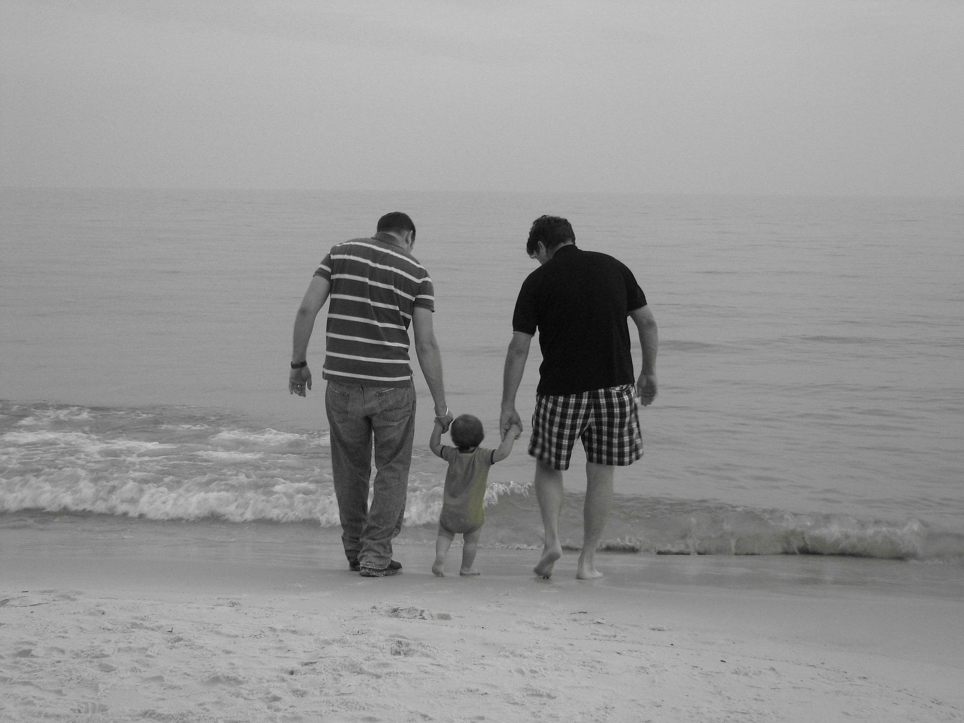Photo pA¨res avec enfant