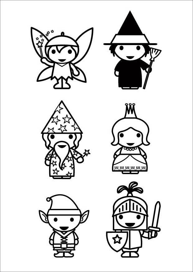 personnages de contes de fA©es Coloriage personnages de contes de fA©es