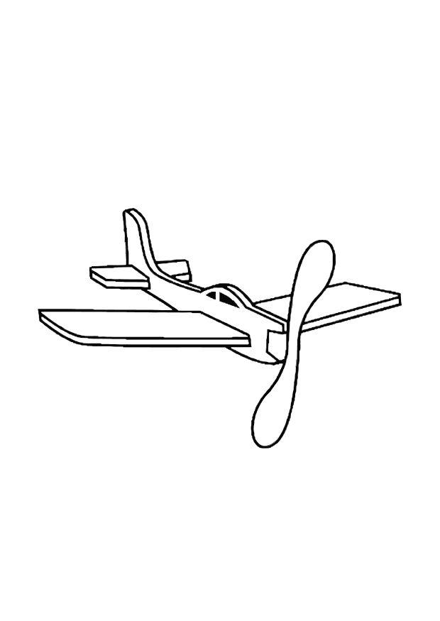 petit avion Coloriage petit avion