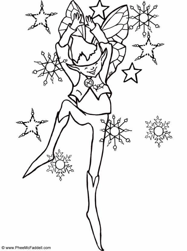 petit elfe Coloriage petit elfe