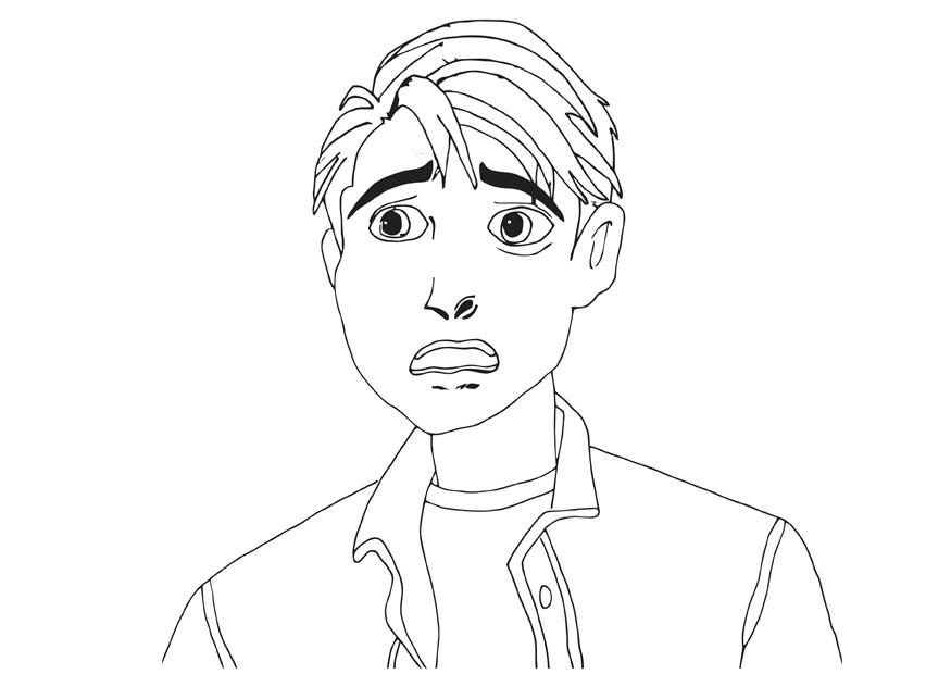 peur Coloriage peur