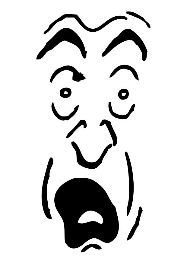 peur Coloriage peur