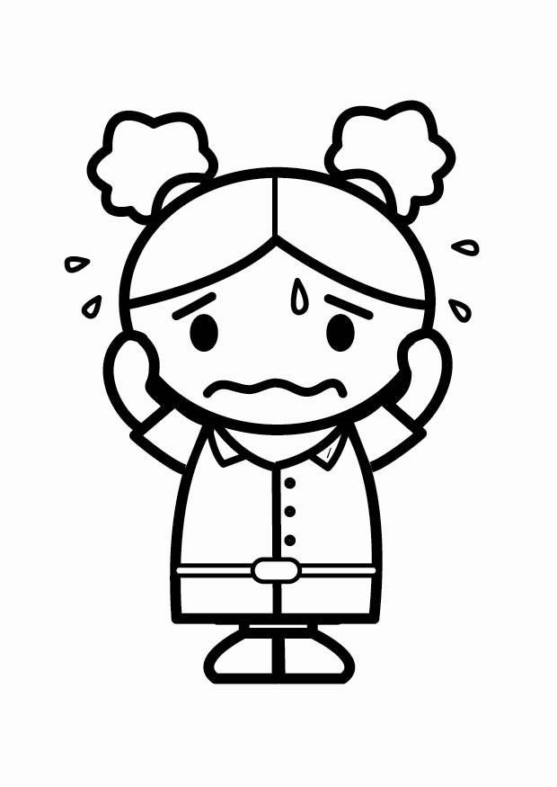 peureux Coloriage peureux