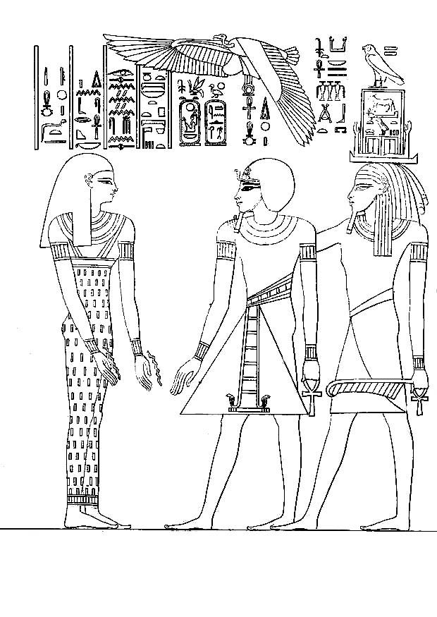 pharaon amenophis iii Coloriage pharaon amenophis iii