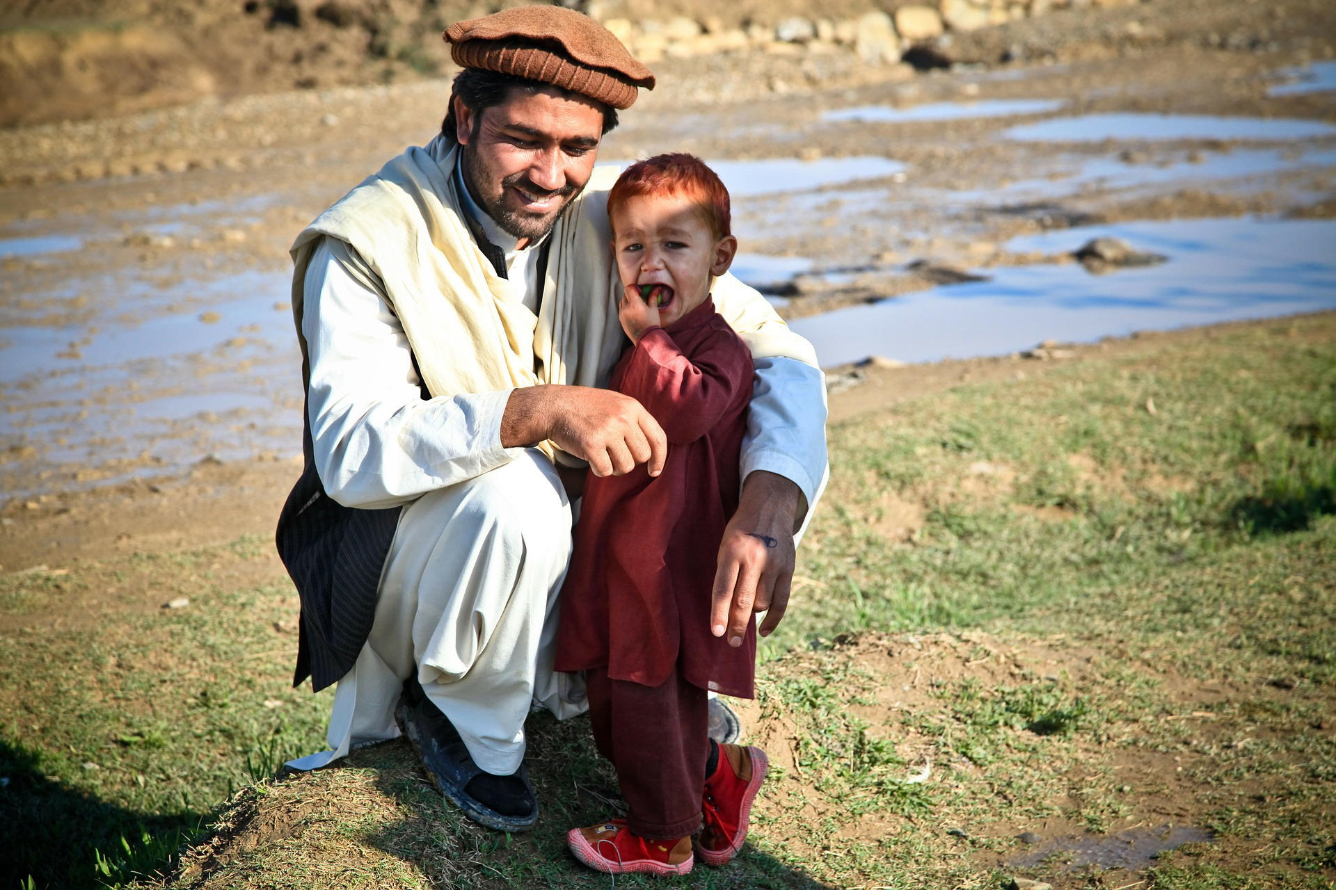 Photo pA¨re avec enfant