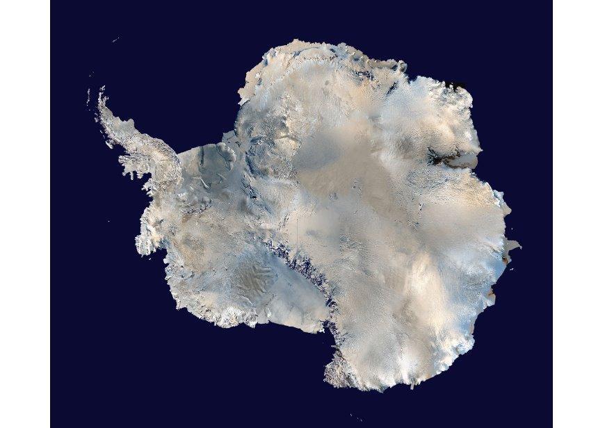 Photo photo satelitte de lantarctique