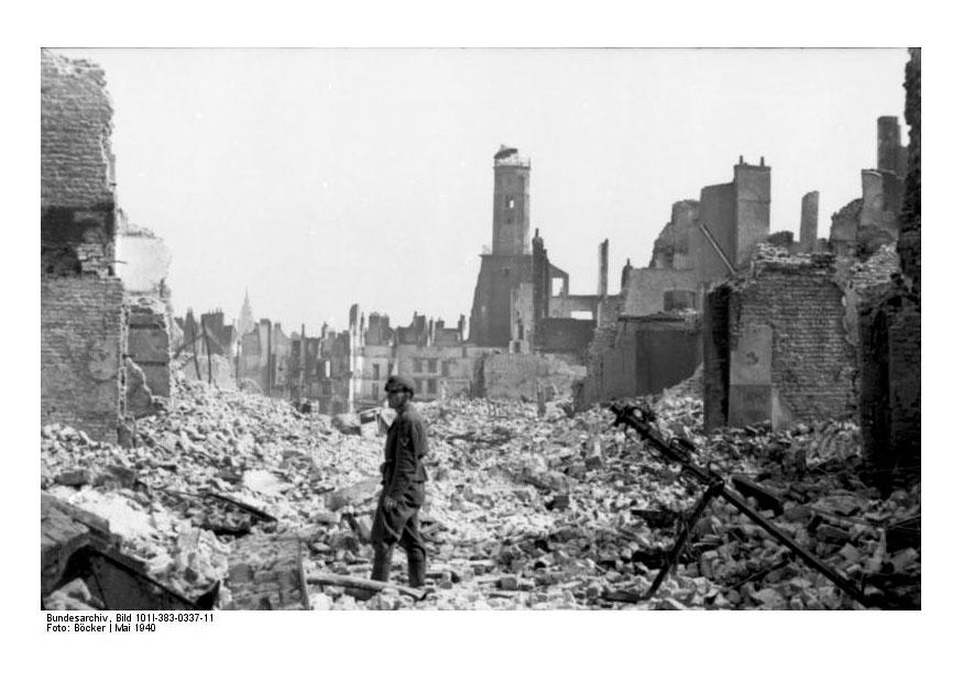 Photo ruines de calais - france
