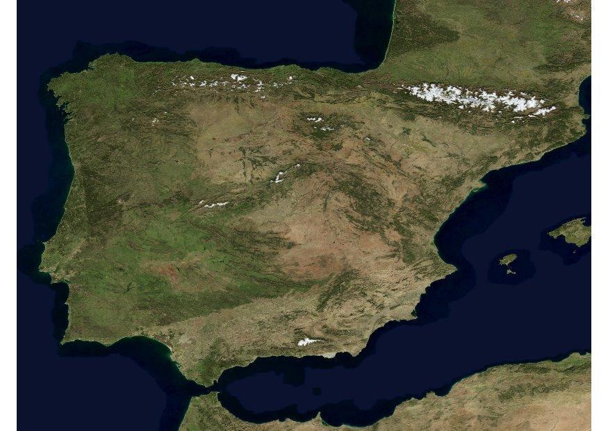 photo satellite de lespagne Photo photo satellite de lespagne