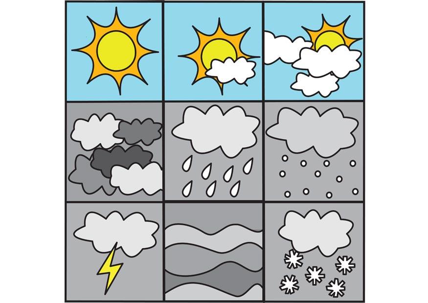 pictogramme temps 3 Coloriage pictogramme temps 3