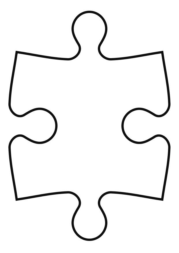 piA¨ce de puzzle Coloriage piA¨ce de puzzle