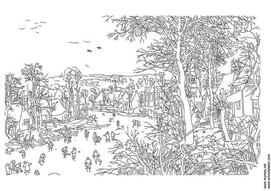 pieter brueghel Coloriage pieter brueghel