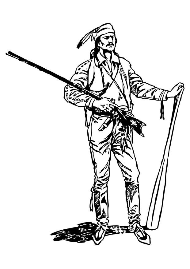 pionnier Coloriage pionnier