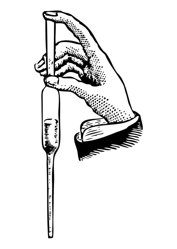 pipette Coloriage pipette