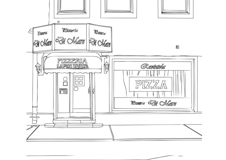 pizzeria Coloriage pizzeria