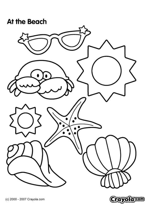 plage Coloriage plage