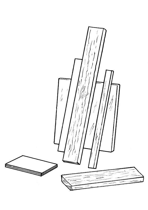 plaques de bois Coloriage plaques de bois