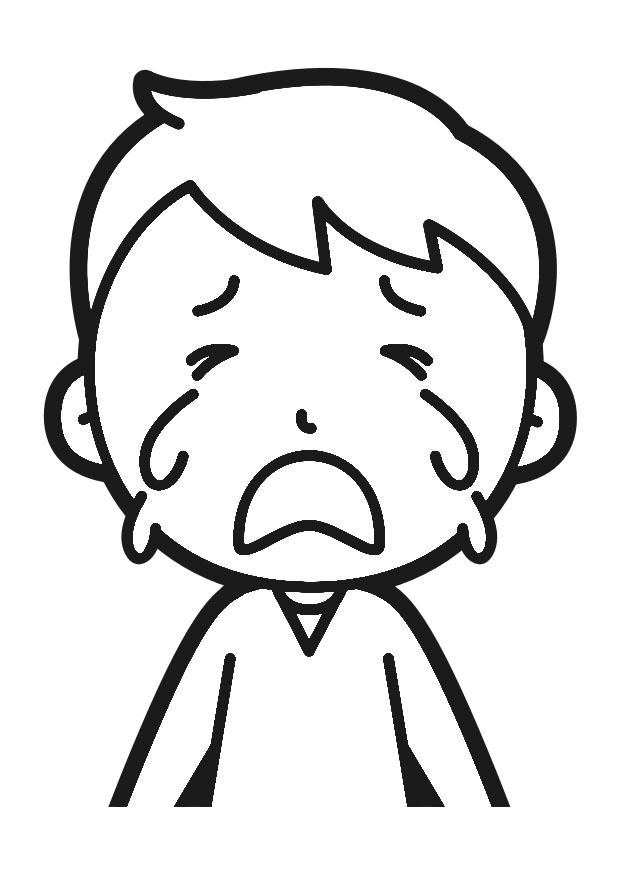 pleurer Coloriage pleurer